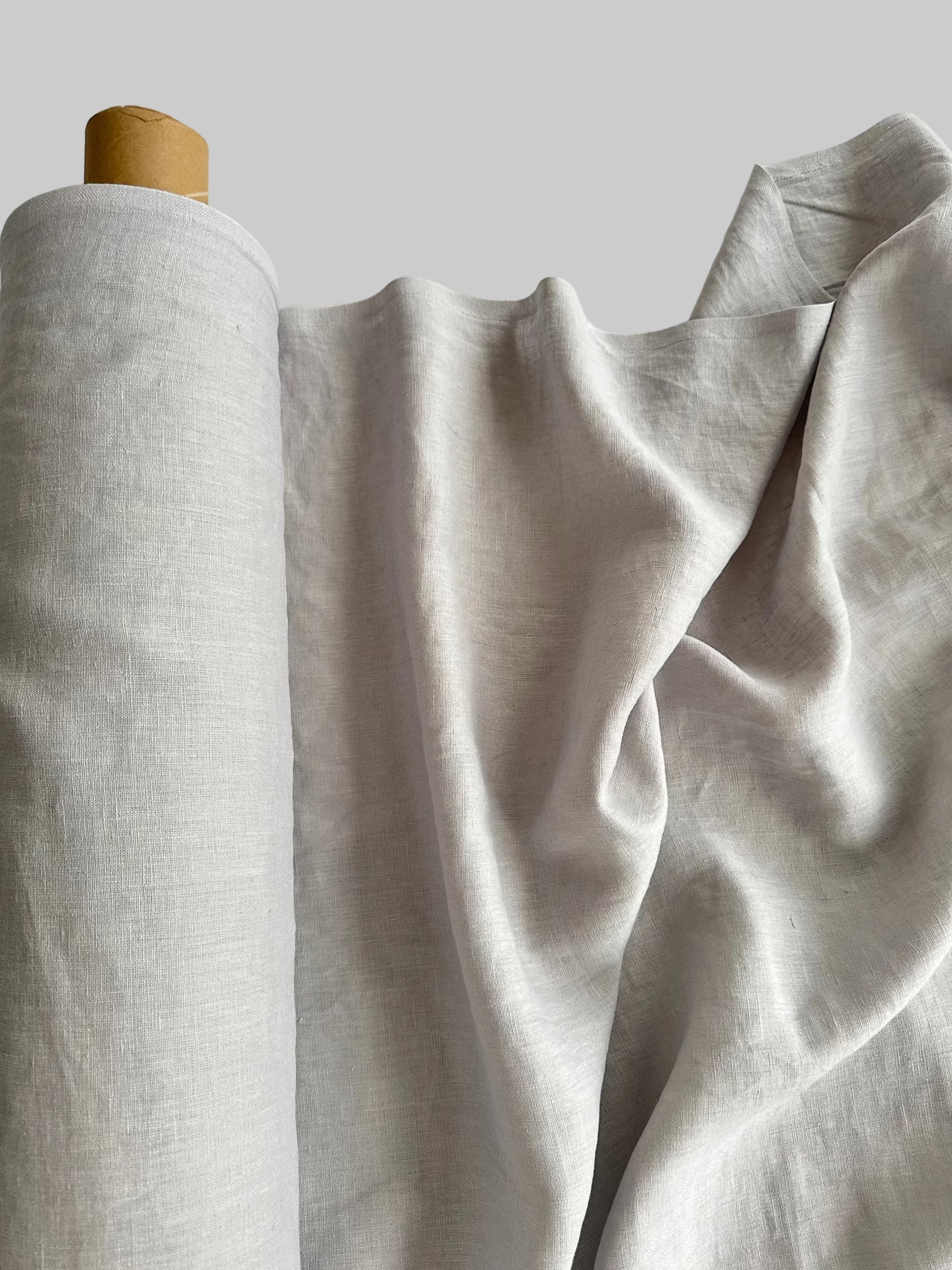 light gray linen fabric