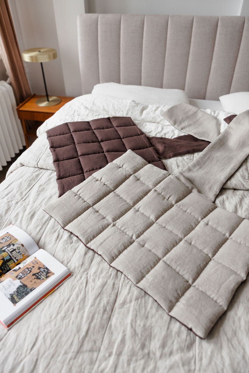 Natural Linen Headboard Cover