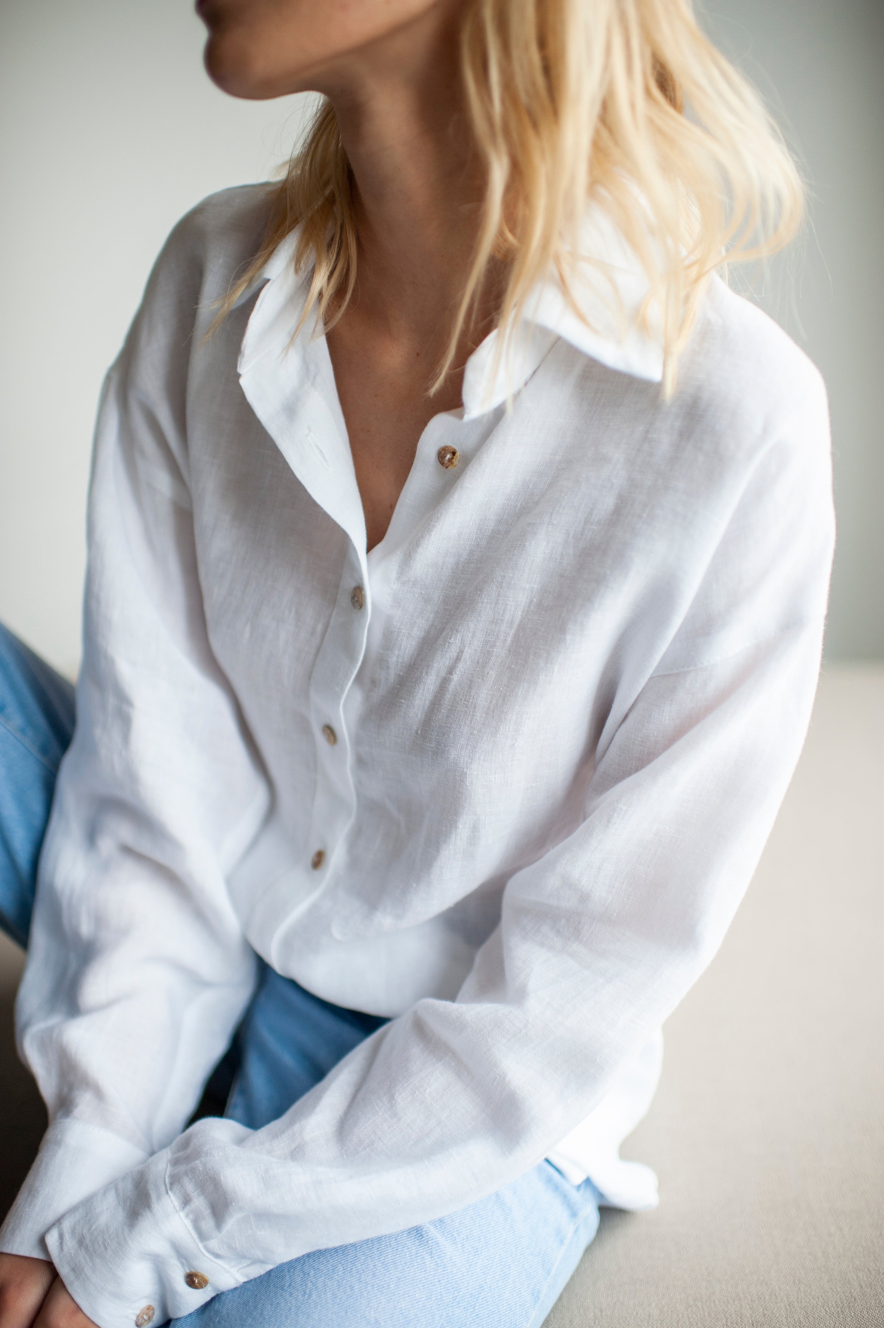 White Linen Shirt