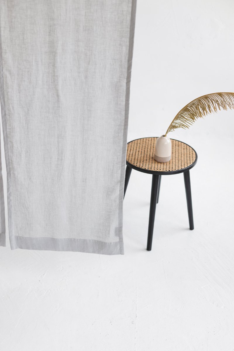 Cloud grey Linen Japanese Noren Curtain
