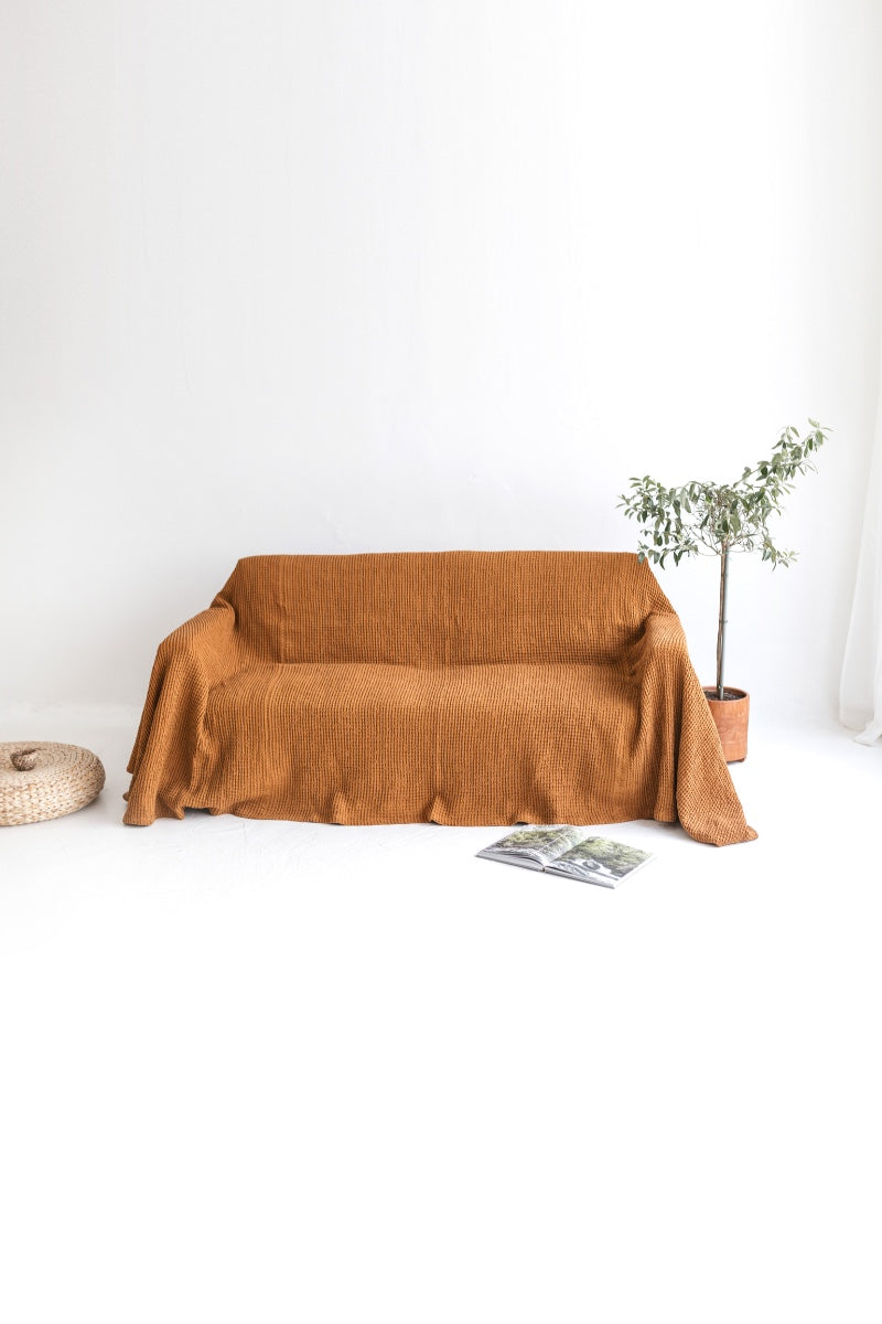 linen couch cover