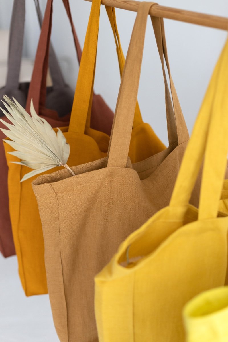 linen tote bag