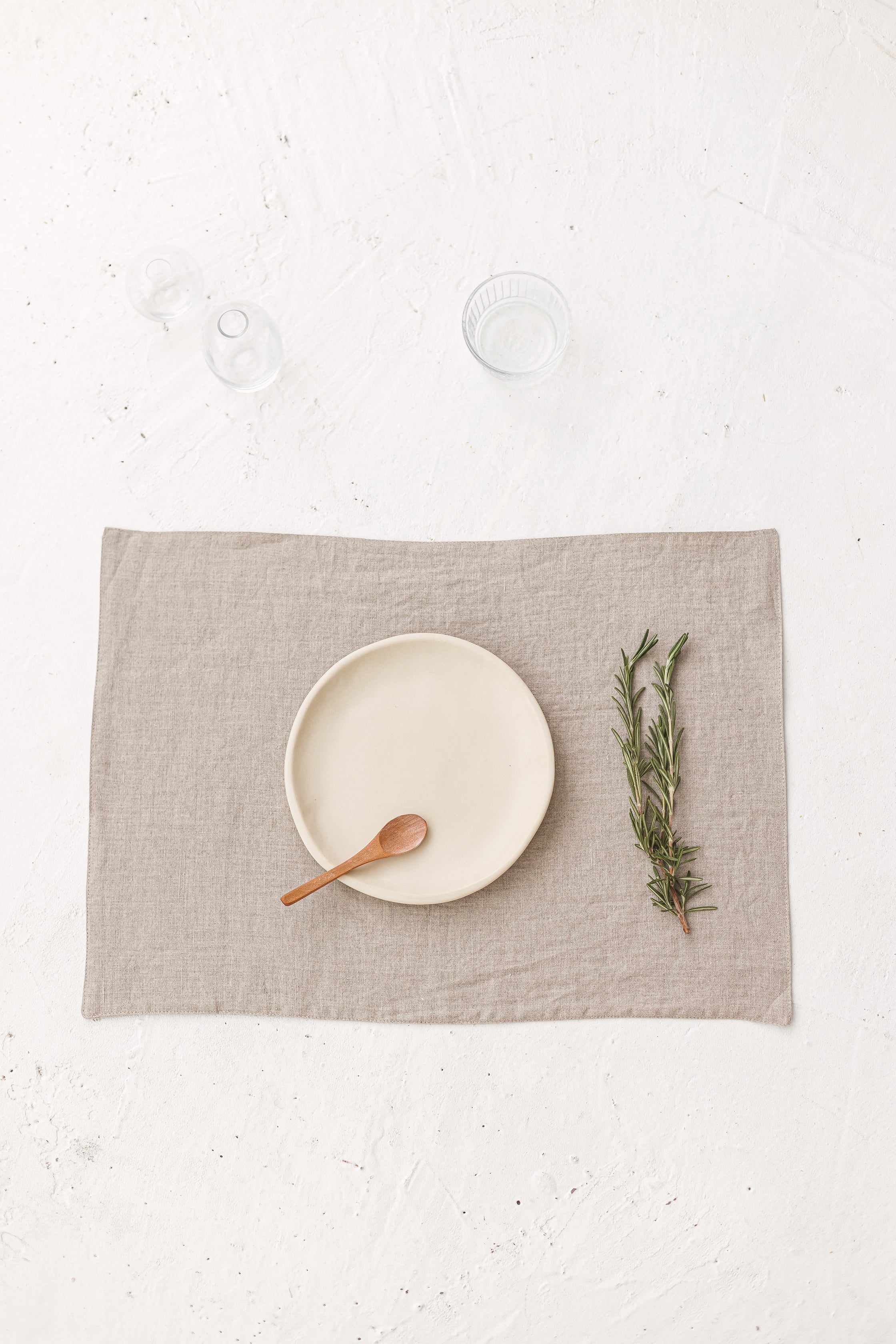 natural linen placemats
