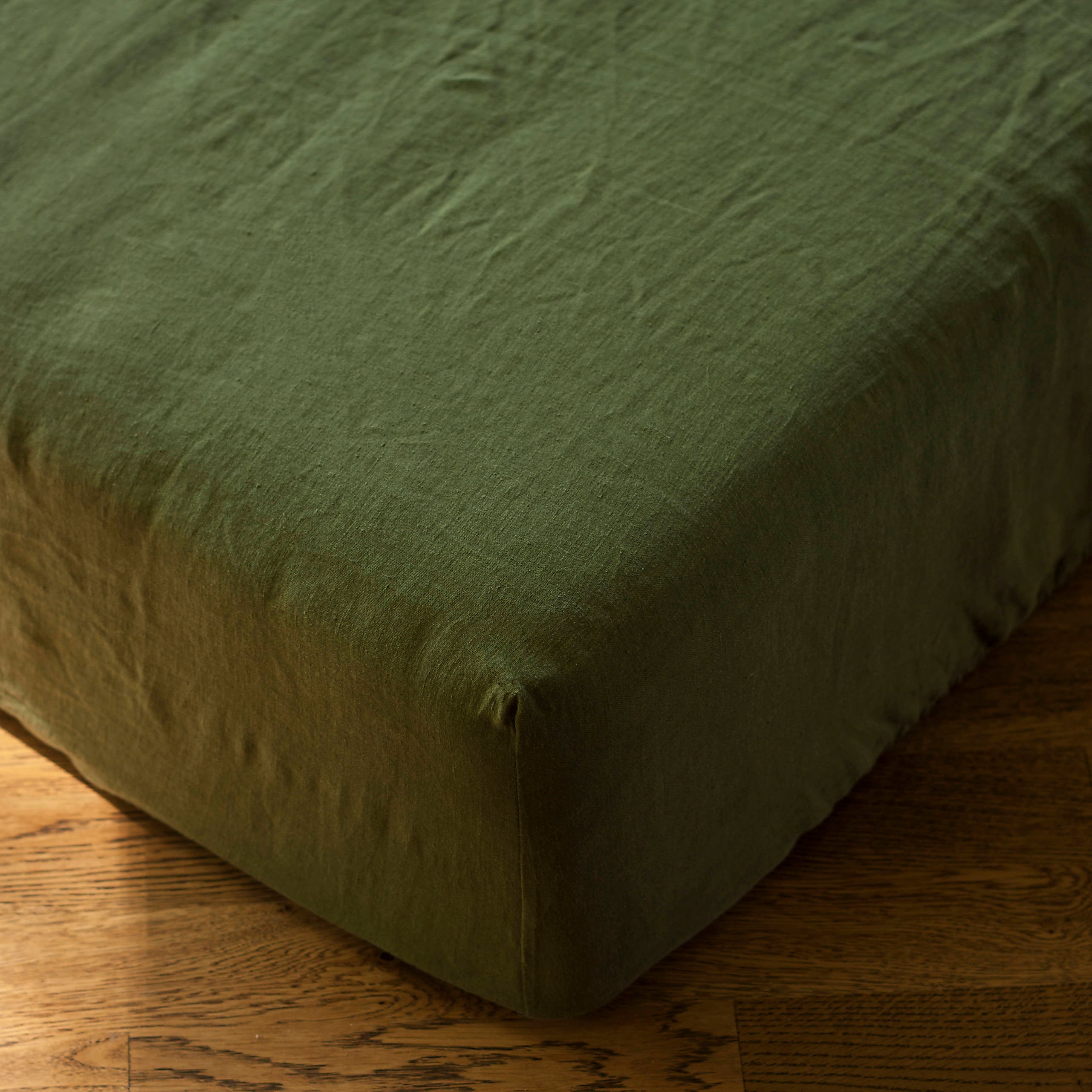 Natural Light Linen Fitted Sheet