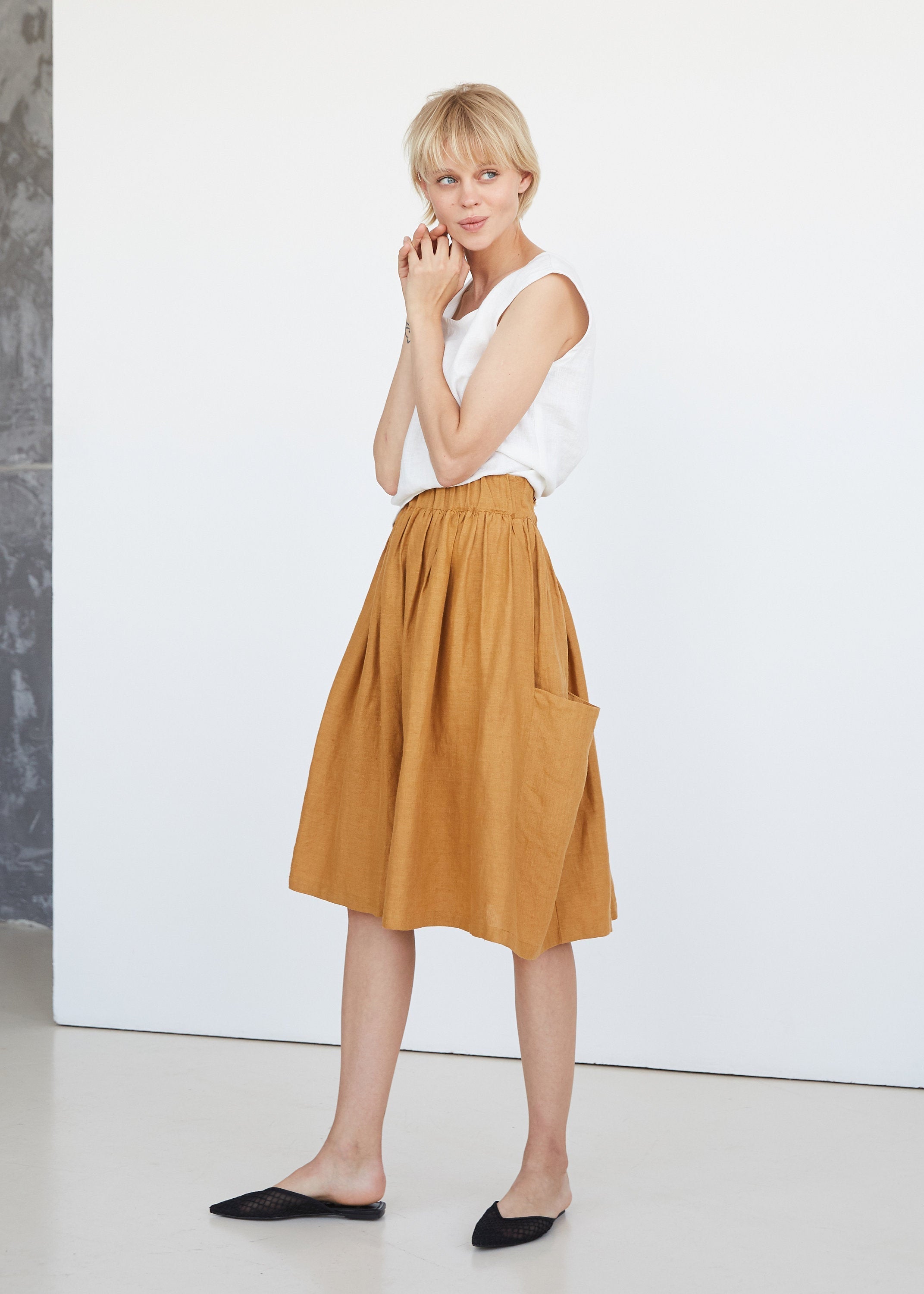 Amber Linen Skirt