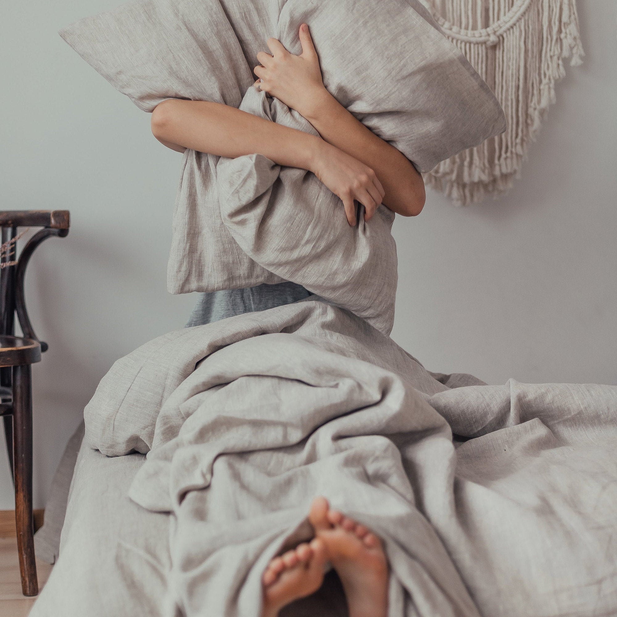 Linen Baby Bedding Set