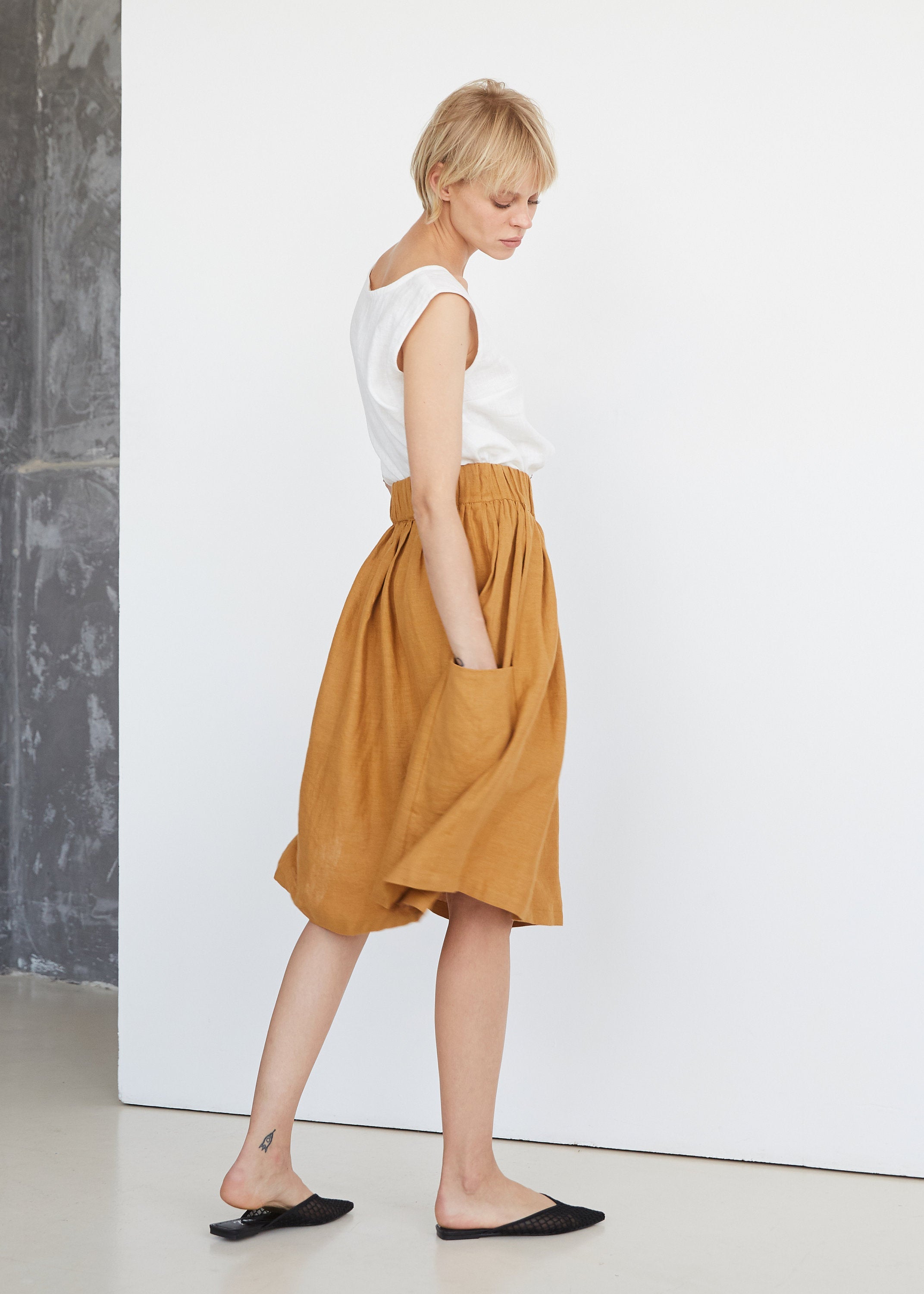 Amber Linen Skirt