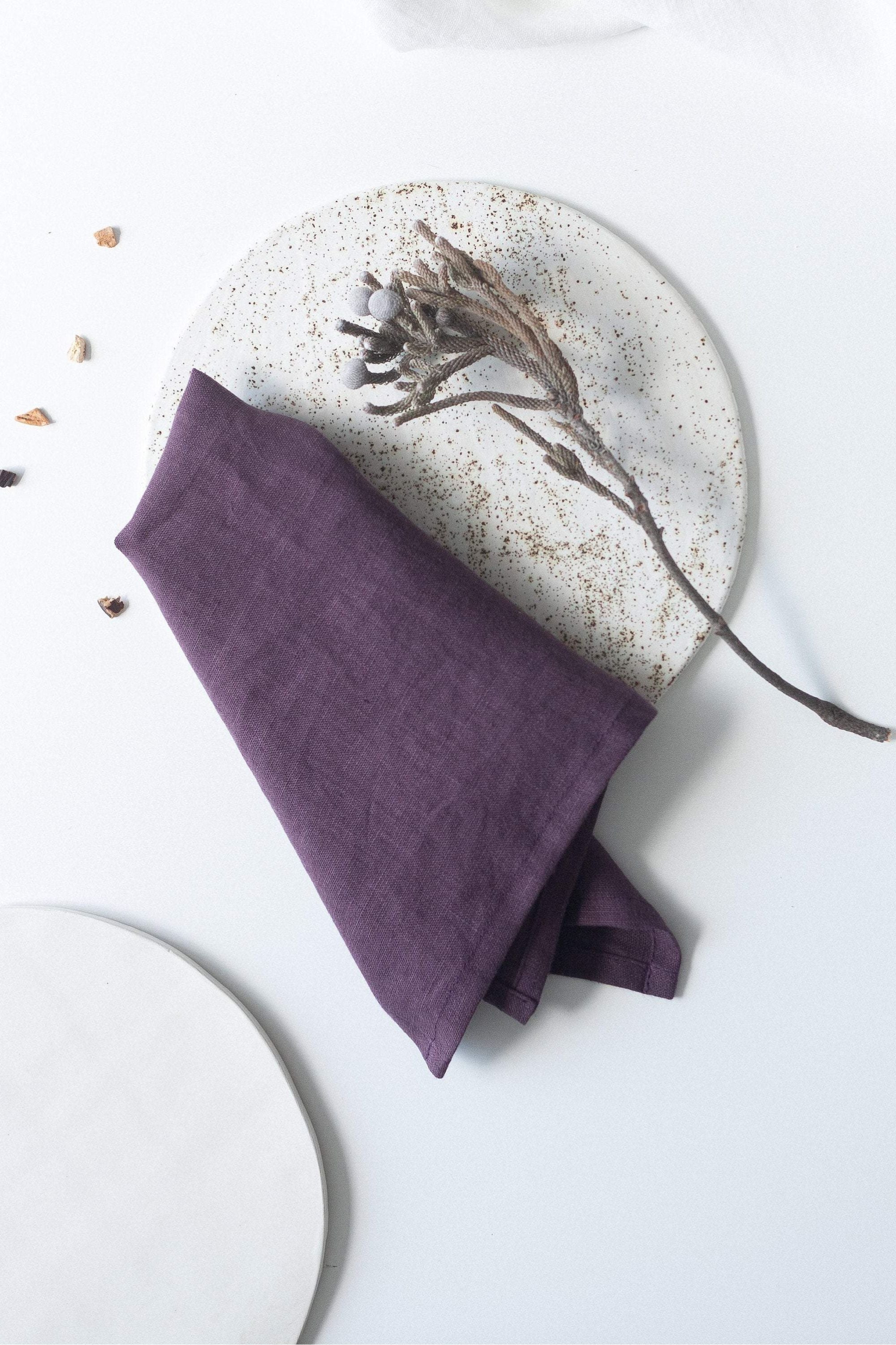 Plum Napkins Set Of 2