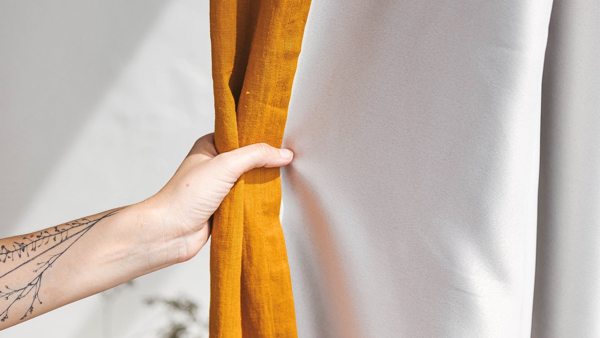 Curtains with blackout lining