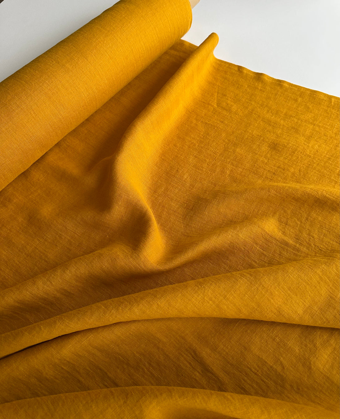 mustrad linen fabric by meter