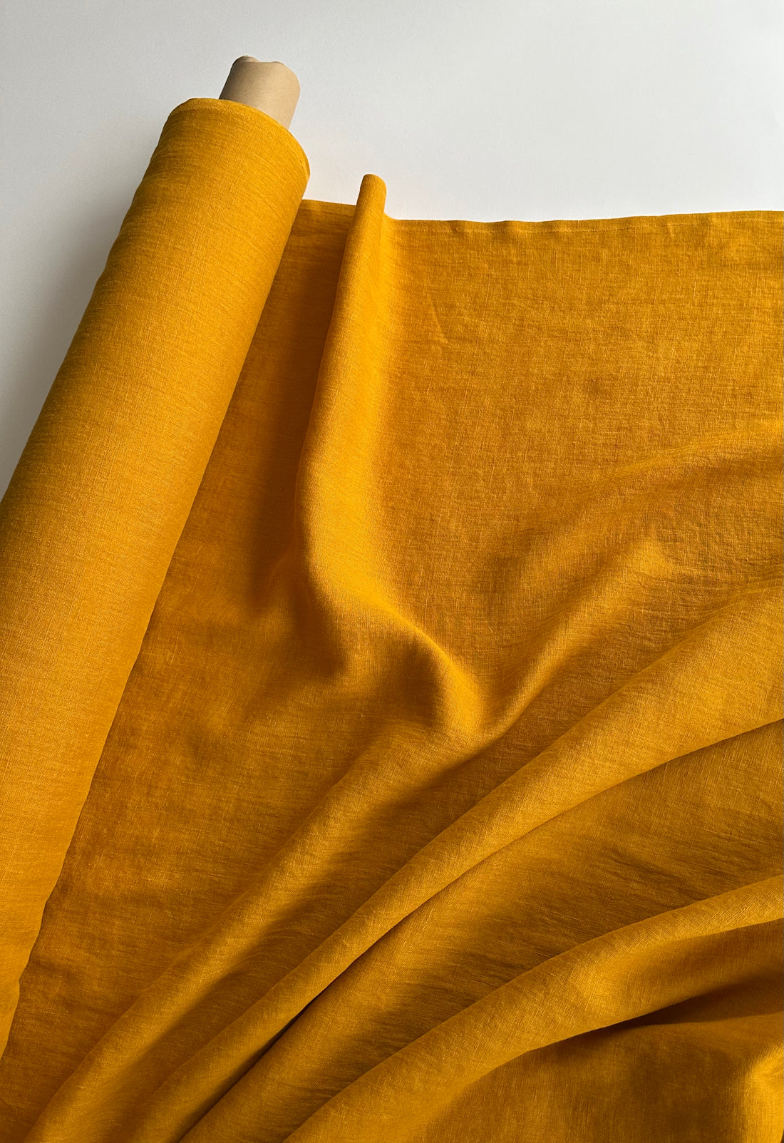 mustard linen fabric