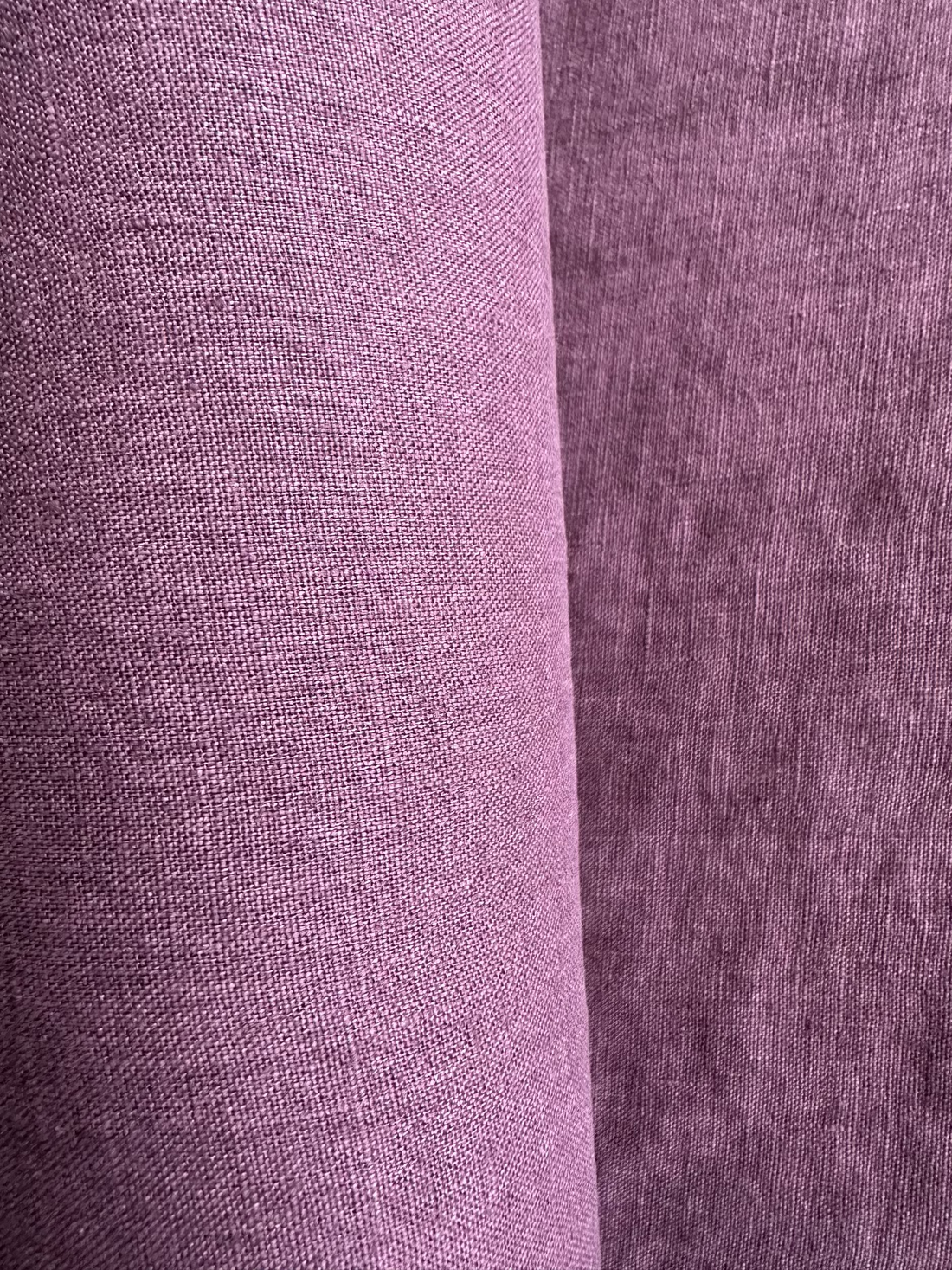 Dusty rose linen fabric