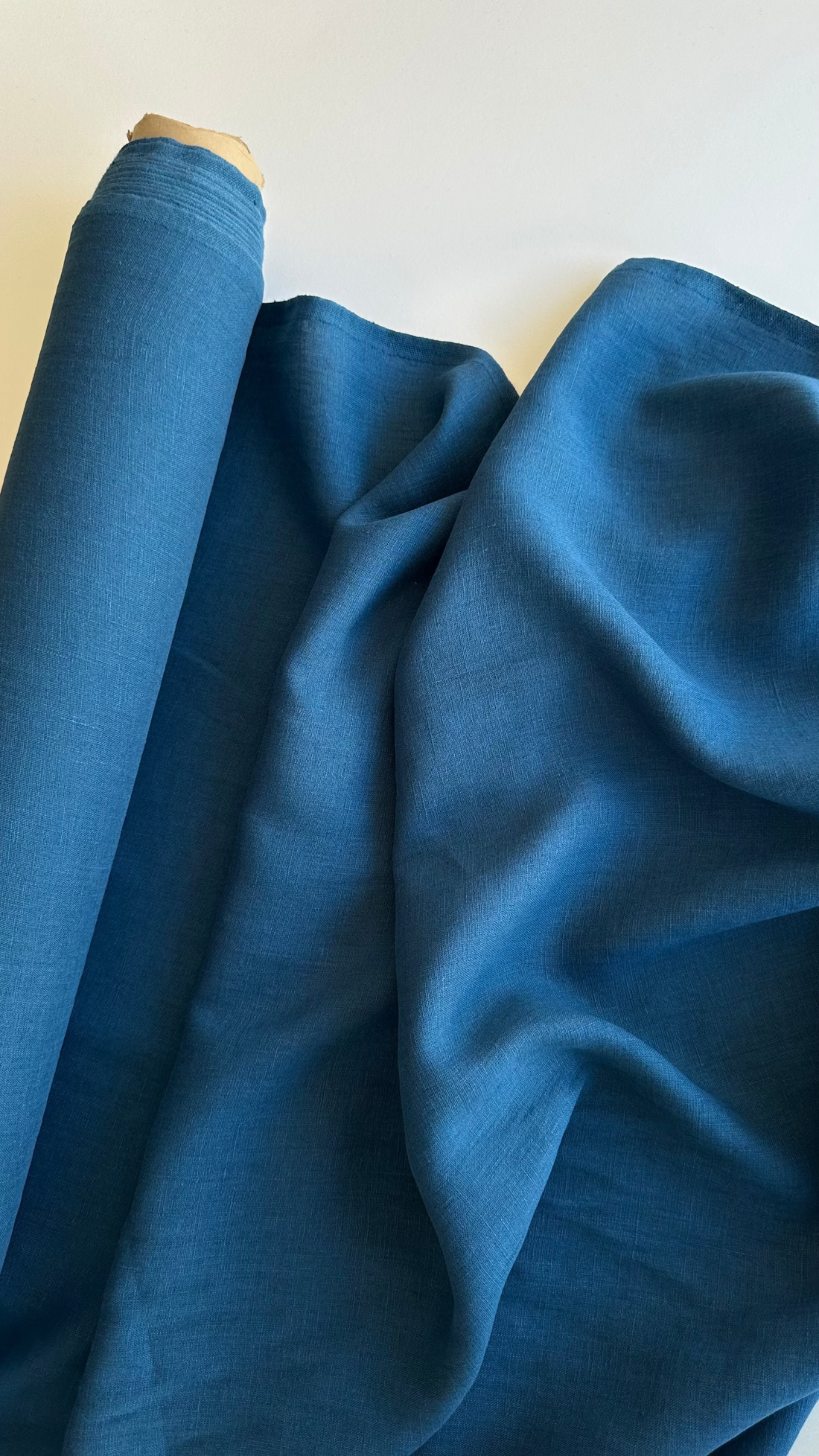 dark teal linen fabric
