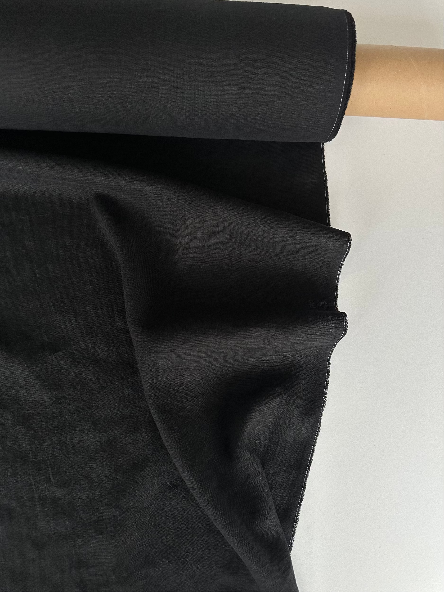 black linen fabric by yard