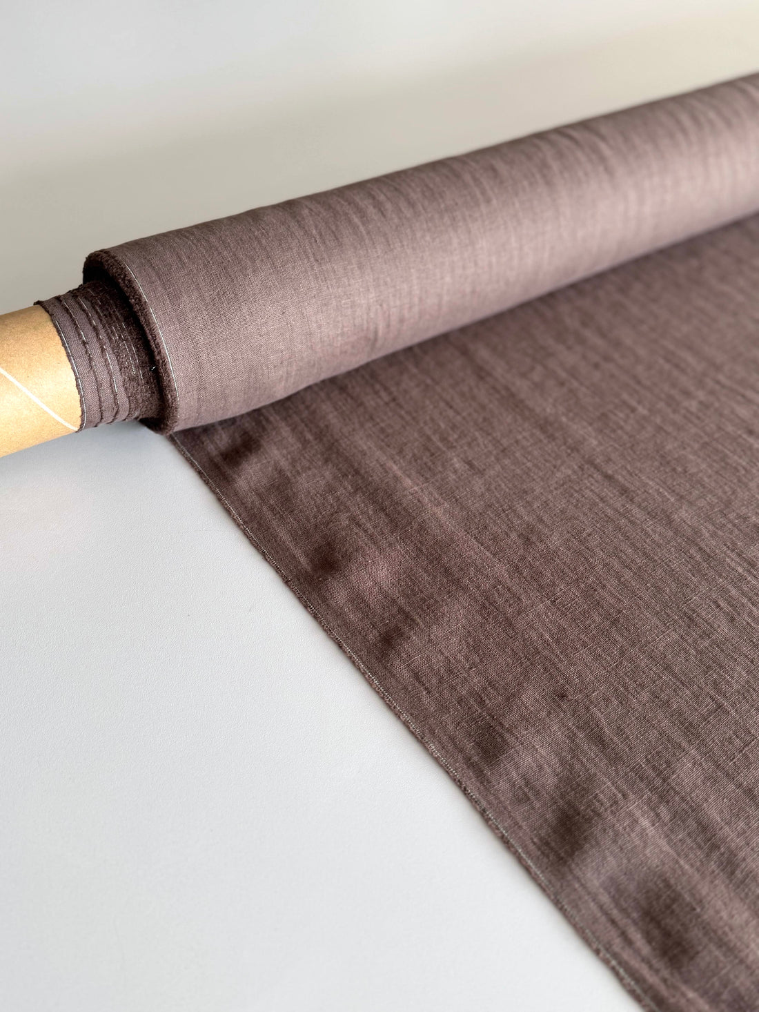 brown linen fabric