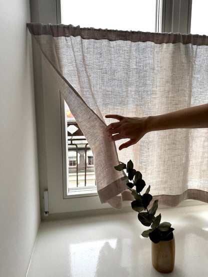 linen cafe curtain