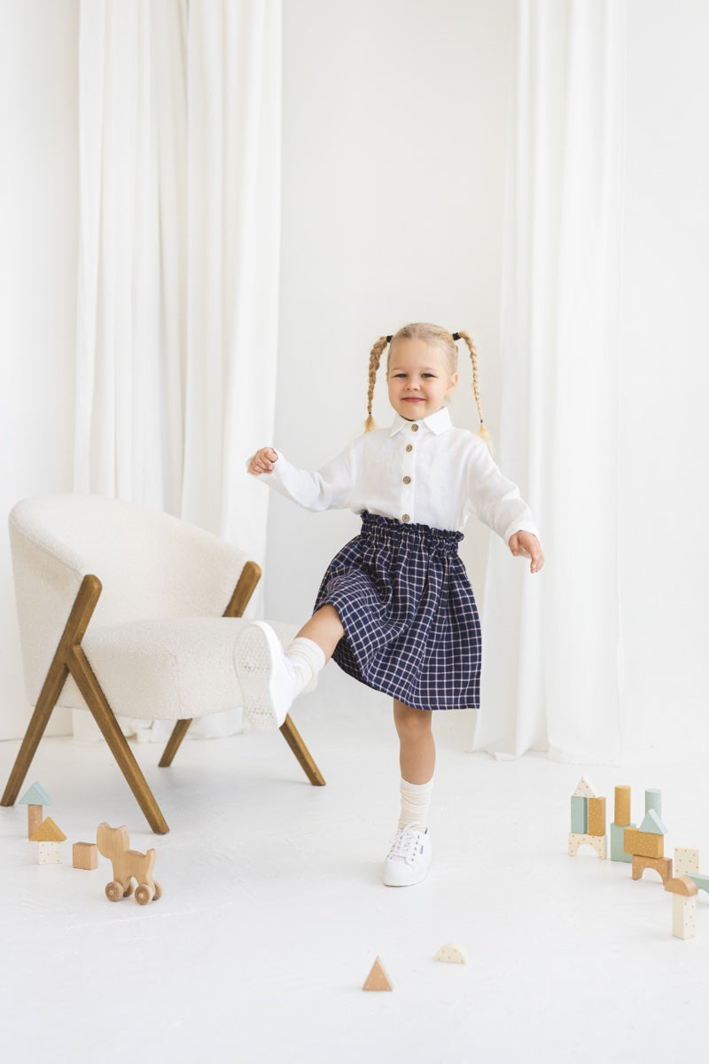 Linen Girls Skirt