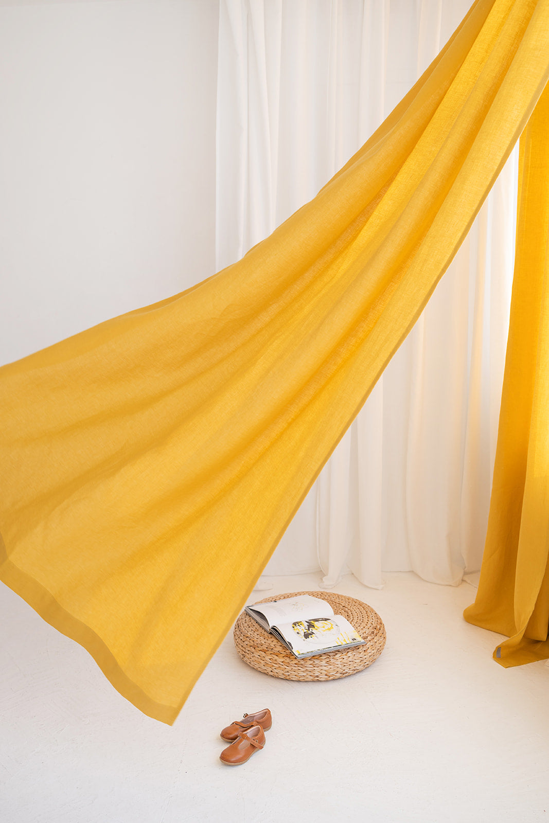 linen curtain with grommets