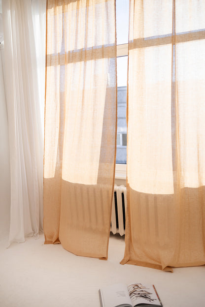 lightweight linen curtain