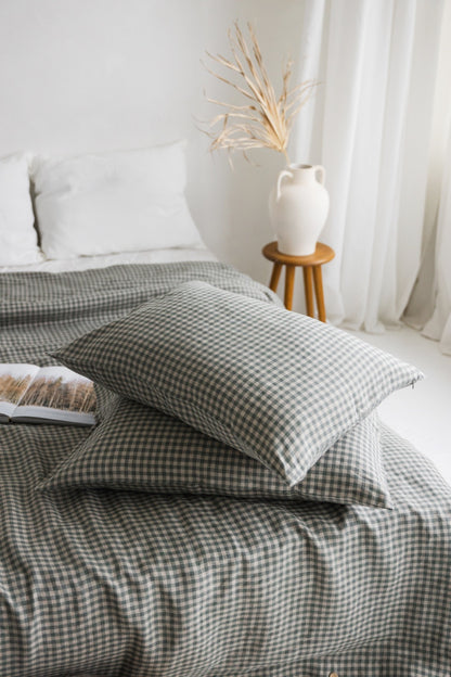 gingham bedding set