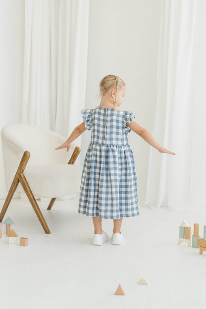 linen girls dress