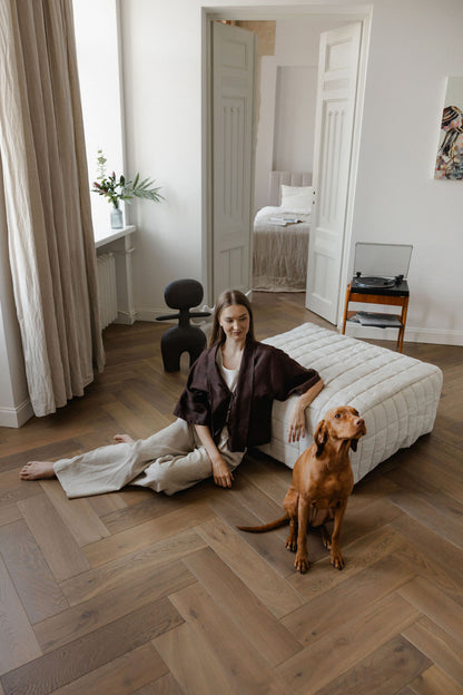 Chocolate Brown Linen Kimono Jacket