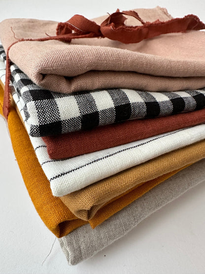 linen fabric scraps by weight