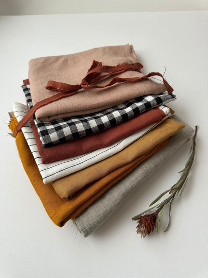 linen fabric swatches by weight