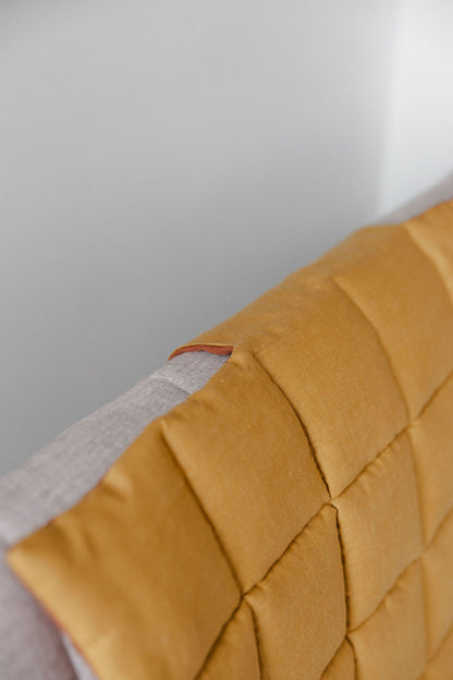 Amber Linen Headboard Cover