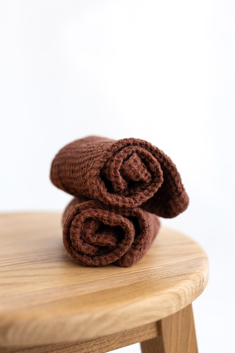linen waffle towel