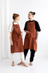 personalized linen apron