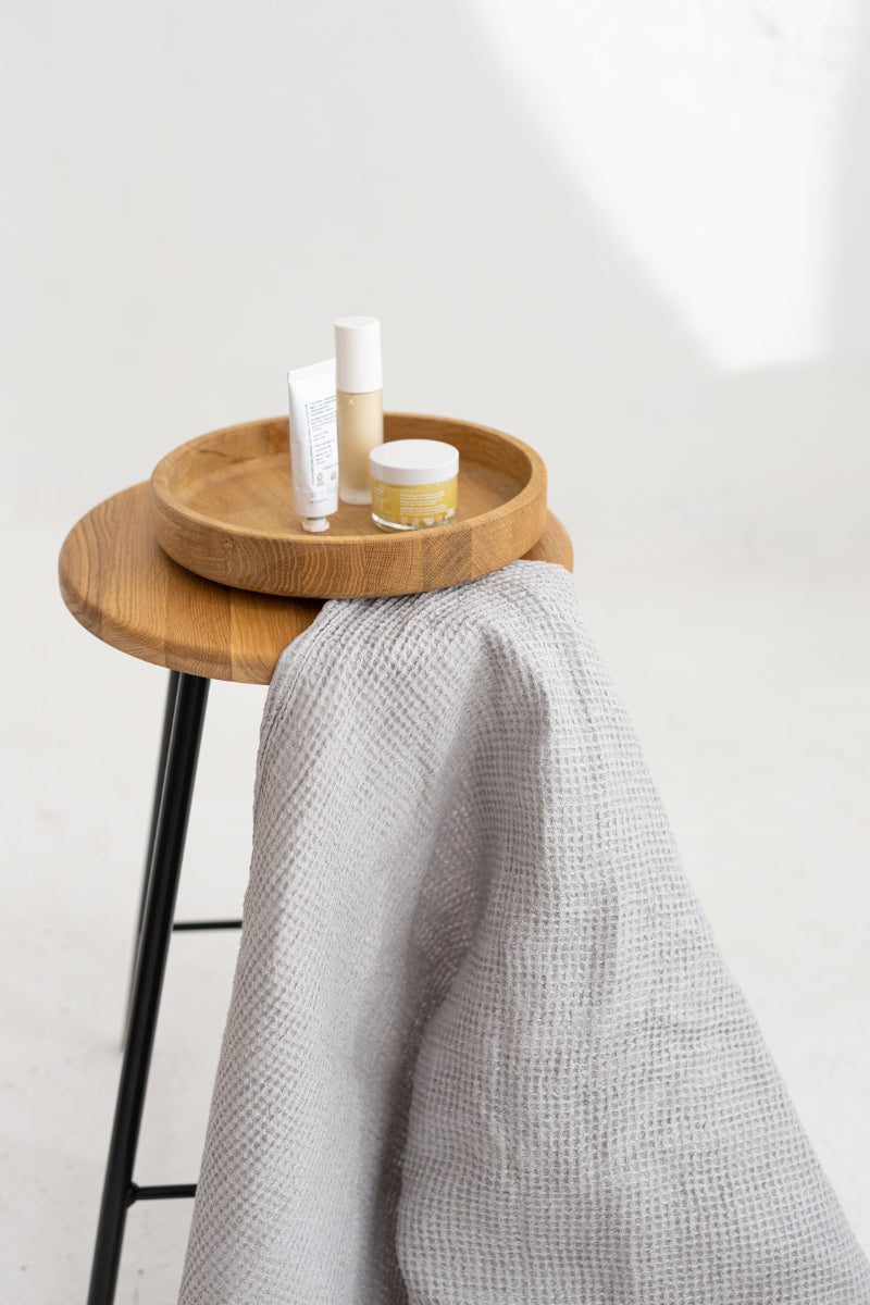 linen waffle towel