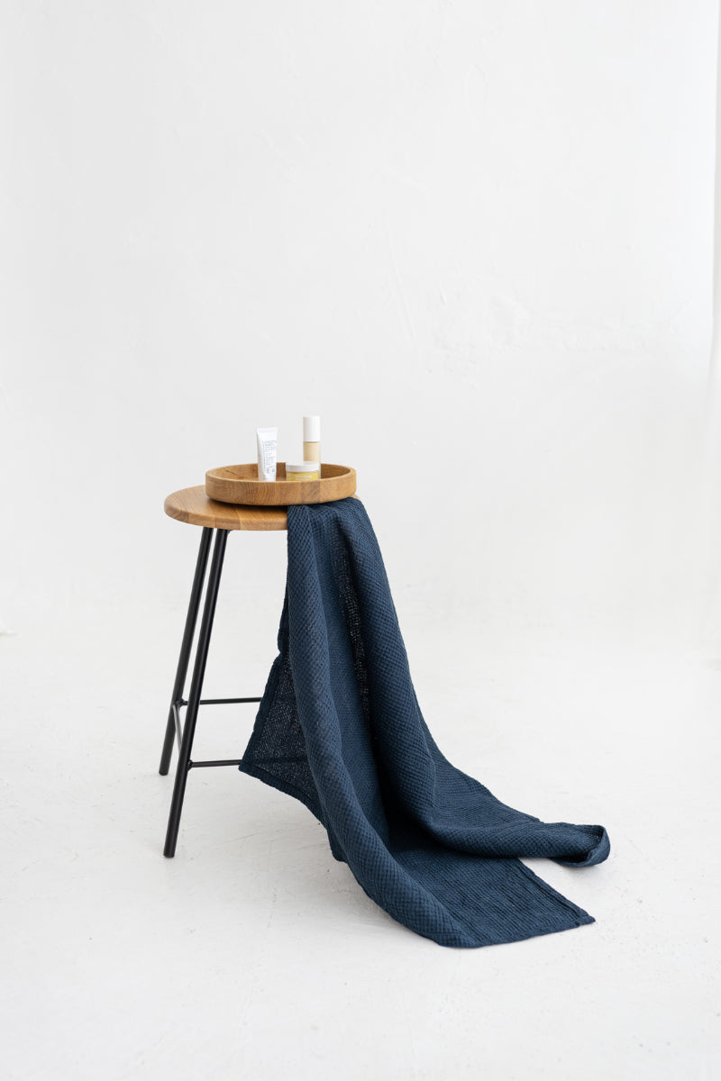 linen waffle towel