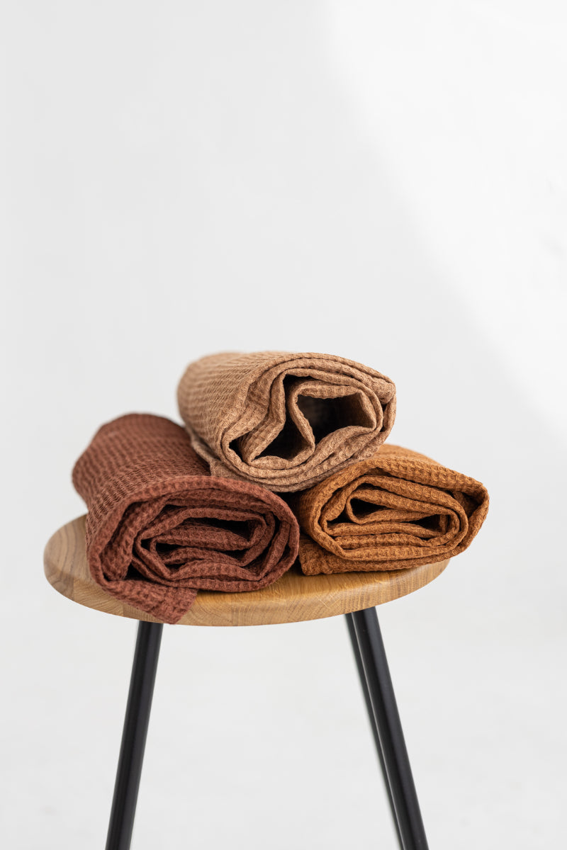 linen waffle towel