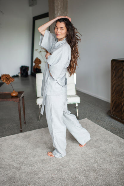 linen loungewear set