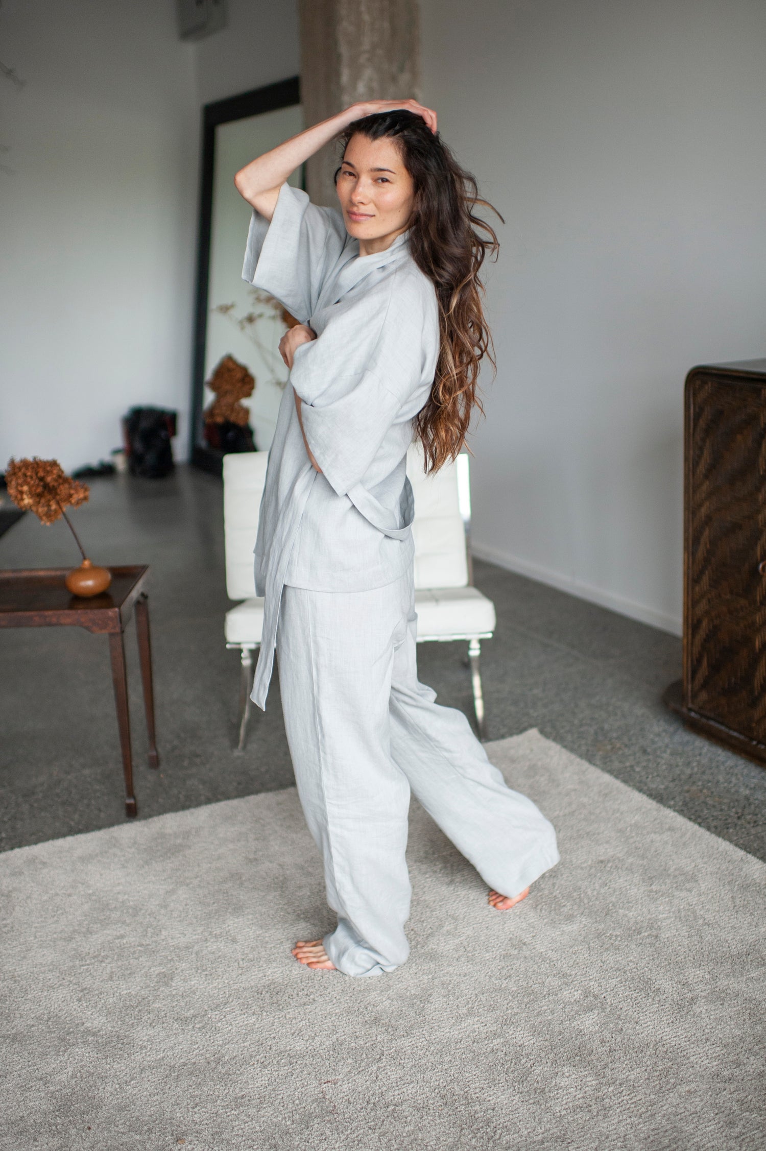 linen loungewear set
