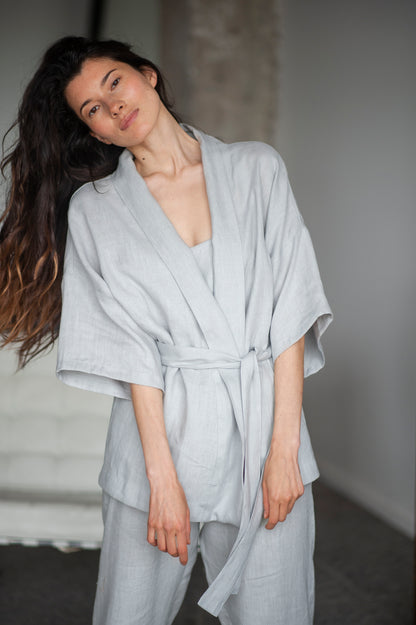 linen loungewear set