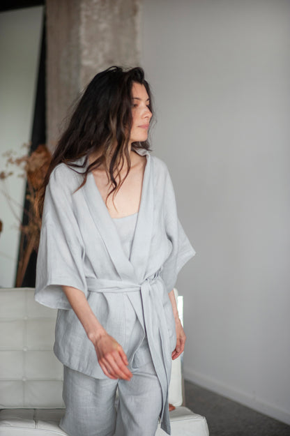 linen loungewear set