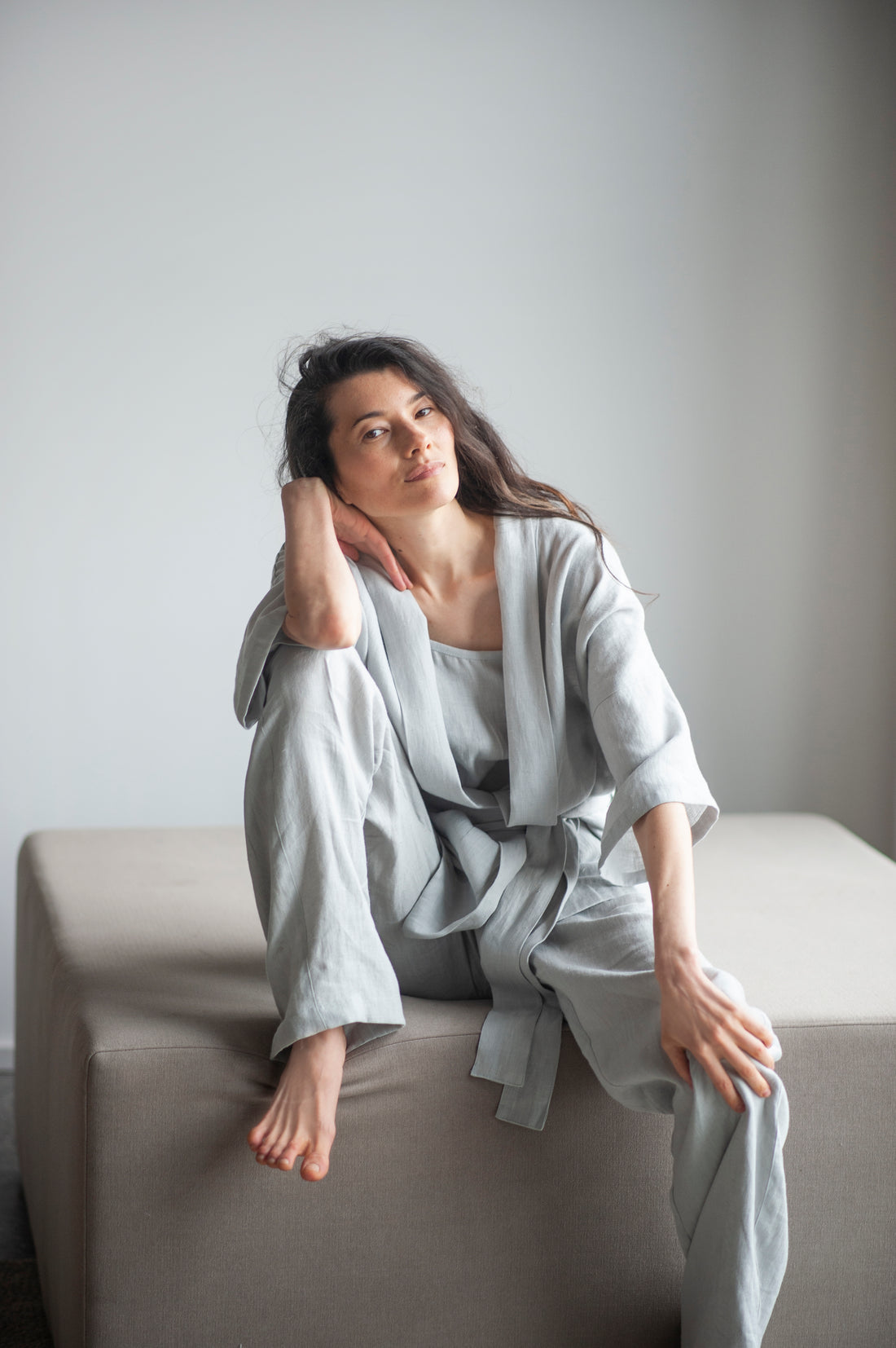linen loungewear set