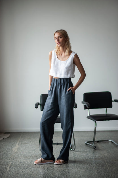 wide linen pants