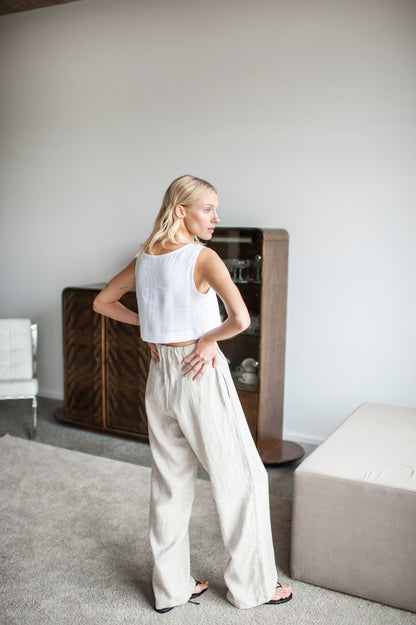 wide linen pants