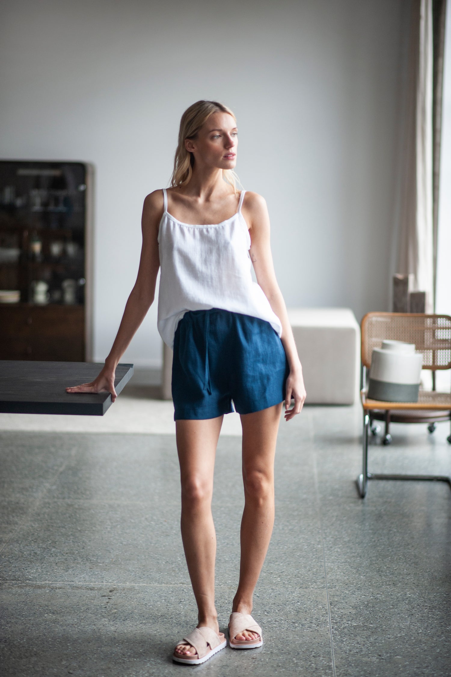 linen shorts