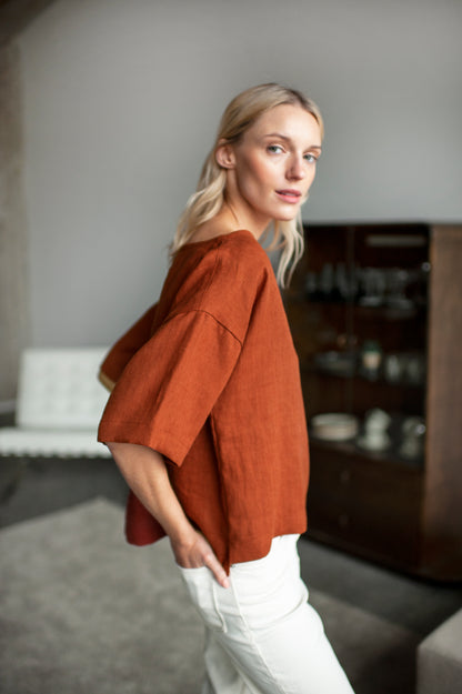 linen blouse
