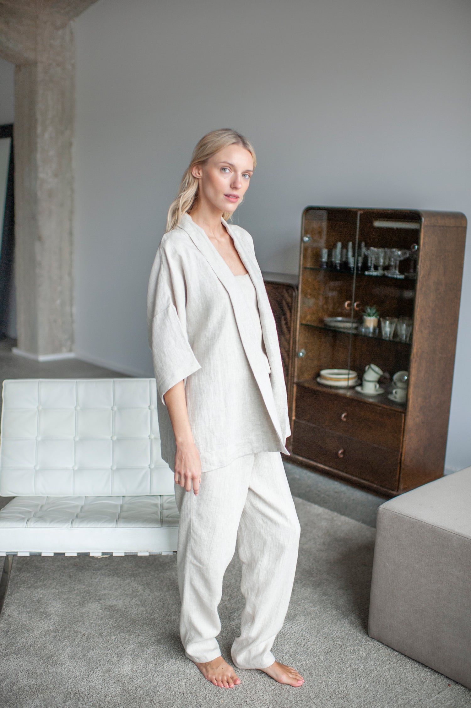linen loungewear set