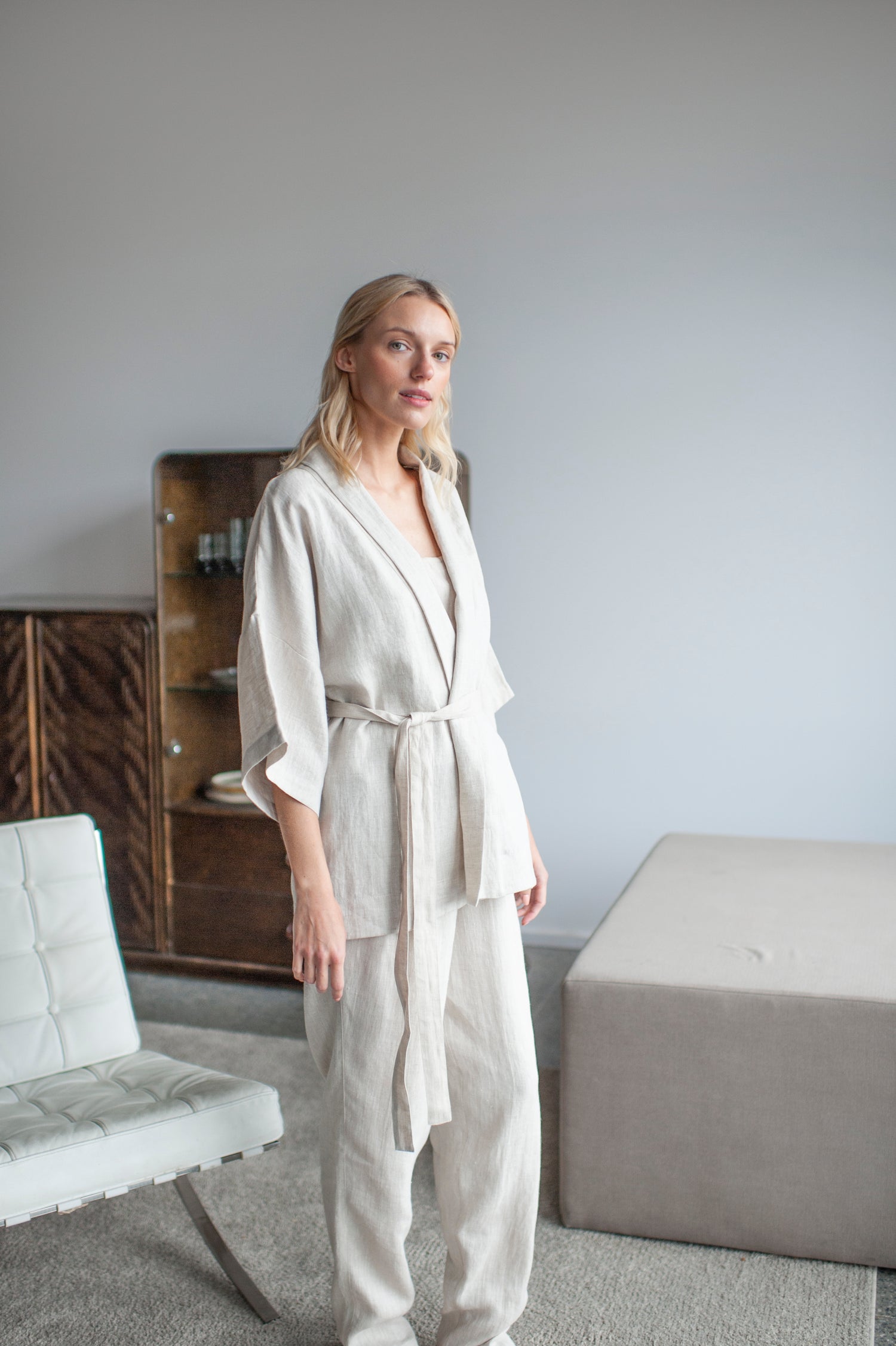 linen loungewear set