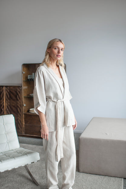 linen loungewear set