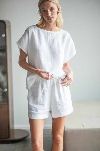 linen pajama set