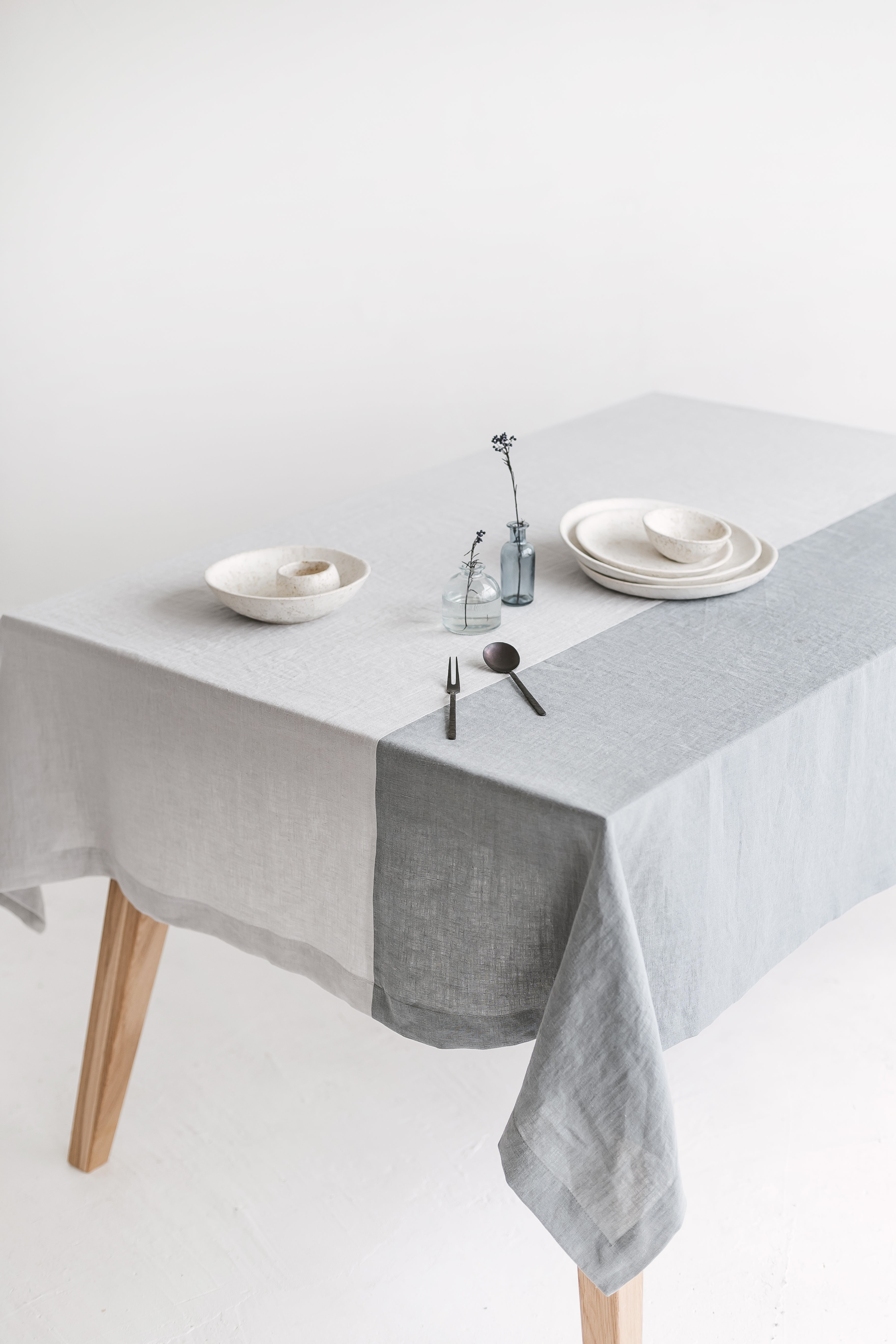 color block tablecloth