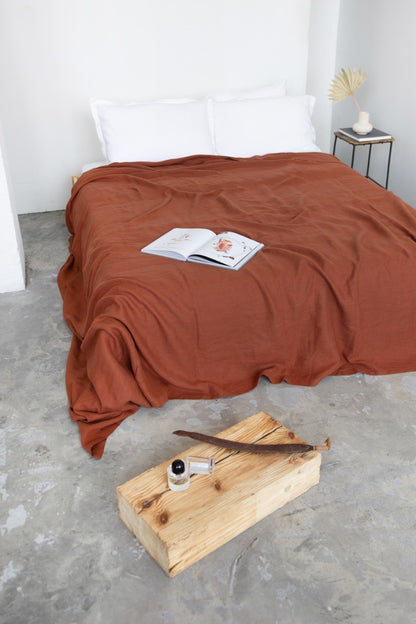 linen bedspread