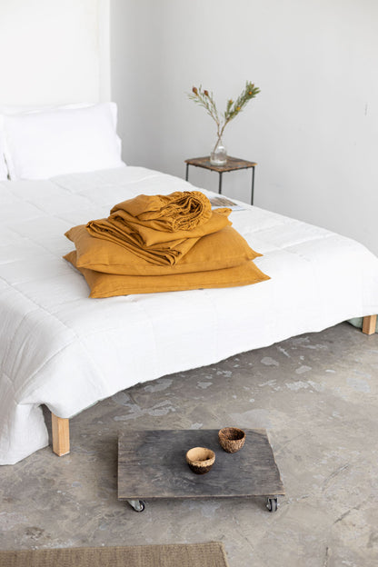 Amber Linen Sheets Set
